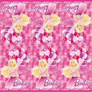 Скатерть с дизайном Barbie, 140 х 180 см., в пакете (Весёлый Праздник, SK-BRB-140-180sim)